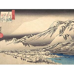 Artery8 Hiroshige Evening Snow On Mount Hira Japanese Painting Large Wall Art Poster Print Thick Paper 18X24 Inch Artery8 Hiroshige Evening Snow On Mount Hira Japanese Painting Large Wall Art Poster Print Thick Paper 18X24 Inch