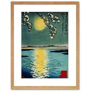 Wee Blue Coo Painting Landscape Abstract Japan Moon Lake Yoshitoshi Framed Wall Art Print Wee Blue Coo Painting Landscape Abstract Japan Moon Lake Yoshitoshi Framed Wall Art Print