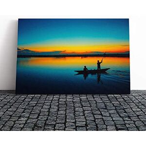 Big Box Art Canvas Print Wall Art Landscape Evening Sunset Boat (6) Mounted & Stretched Box Frame Picture Home Decor for Kitchen, Living Room, Bedroom, Hallway, Multi-Colour, 20x14 Inch Big Box Art Canvas Print Wall Art Landscape Evening Sunset Boat (6) Mounted & Stretched Box Frame Picture Home Decor for Kitchen, Living Room, Bedroom, Hallway, Multi-Colour, 20x14 Inch