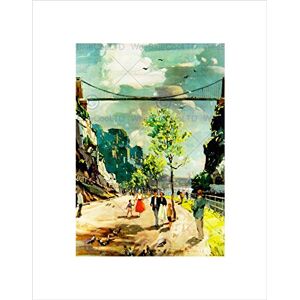Wee Blue Coo Clifton Suspension Bridge Bristol England UK Brunel Wall Art Print Wee Blue Coo Clifton Suspension Bridge Bristol England UK Brunel Wall Art Print