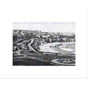 Wee Blue Coo Broadstairs From The Gardens England Old BW Wall Art Print Wee Blue Coo Broadstairs From The Gardens England Old BW Wall Art Print