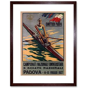 Wee Blue Coo Sport Rowing Canoe Padova Italy Regatta Ad Picture Framed Wall Art Print Wee Blue Coo Sport Rowing Canoe Padova Italy Regatta Ad Picture Framed Wall Art Print