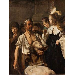Artery8 Rembrandt Salome Receives Head John Baptist Premium Wall Art Canvas Print 18X24 Inch Artery8 Rembrandt Salome Receives Head John Baptist Premium Wall Art Canvas Print 18X24 Inch