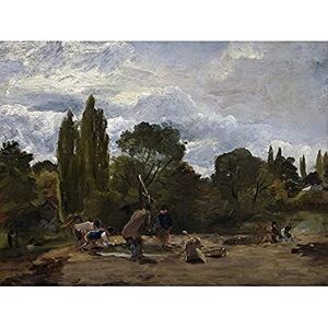 Artery8 Constable Flailing Turnipheads East Bergholt Painting Unframed Wall Art Print Poster Home Decor Premium Artery8 Constable Flailing Turnipheads East Bergholt Painting Unframed Wall Art Print Poster Home Decor Premium