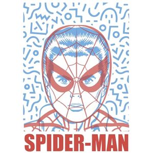Komar Marvel Spider-Man Face Wall Picture Size 30 x 40 cm Poster Children's Room Decoration Rolled without Frame Blue Red Komar Marvel Spider-Man Face Wall Picture Size 30 x 40 cm Poster Children's Room Decoration Rolled without Frame Blue Red