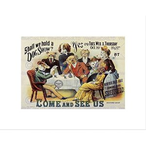 Wee Blue Coo Ad Dog Show Pet Canine Funny Cool Sheffield Vintage UK Wall Art Print Wee Blue Coo Ad Dog Show Pet Canine Funny Cool Sheffield Vintage UK Wall Art Print