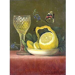Artery8 Van Os Still Life Lemon And Cut Glass Painting Art Print Canvas Premium Wall Decor Poster Mural Artery8 Van Os Still Life Lemon And Cut Glass Painting Art Print Canvas Premium Wall Decor Poster Mural