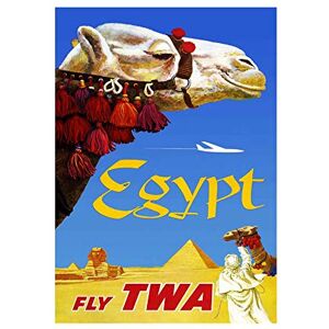 Wee Blue Coo Twa Airline Egypt Camel Sphinx Pyramid Ad Picture Wall Art Print Wee Blue Coo Twa Airline Egypt Camel Sphinx Pyramid Ad Picture Wall Art Print