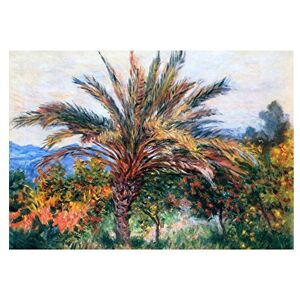 Wee Blue Coo Painting Monet Palm Tree Bordighera Old Master Wall Art Print Wee Blue Coo Painting Monet Palm Tree Bordighera Old Master Wall Art Print