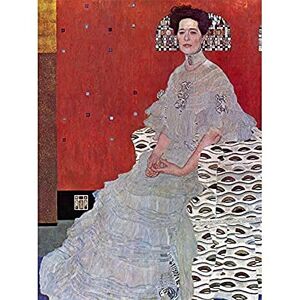 Wee Blue Coo Klimt Portrait Of Fritza Riedler 1906 Unframed Art Print Poster Wall Decor 12X16 Inch Wee Blue Coo Klimt Portrait Of Fritza Riedler 1906 Unframed Art Print Poster Wall Decor 12X16 Inch