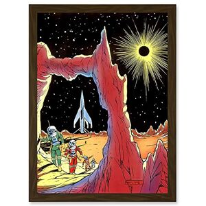 Wee Blue Coo Painting Surreal Fantasy Sci Fi Alien Martian Planet Rocket Ship Space Artwork Framed Wall Art Print A4 Wee Blue Coo Painting Surreal Fantasy Sci Fi Alien Martian Planet Rocket Ship Space Artwork Framed Wall Art Print A4