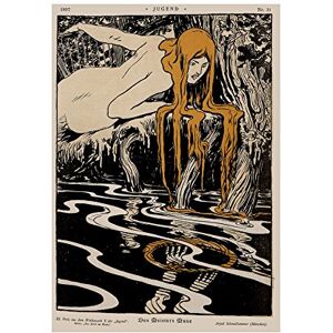 Wee Blue Coo Magazine Cover Jugend Haunt Pond Reflect Wall Art Print Wee Blue Coo Magazine Cover Jugend Haunt Pond Reflect Wall Art Print