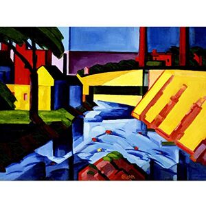 Fine Art Prints Bluemner Evening Tones Abstract Landscape Painting Yellow Blue Red Unframed Wall Art Print Poster Home Decor Premium Fine Art Prints Bluemner Evening Tones Abstract Landscape Painting Yellow Blue Red Unframed Wall Art Print Poster Home Decor Premium