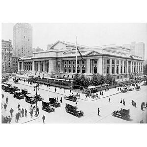 Wee Blue Coo Vintage Photo B&W Architecture New York Public Library Wall Art Print Wee Blue Coo Vintage Photo B&W Architecture New York Public Library Wall Art Print