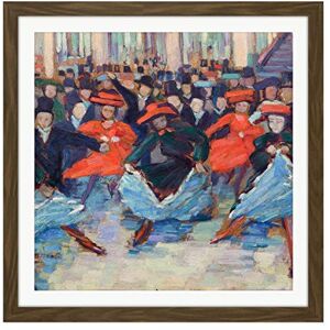 Artery8 Gerhardi Dance Viii Can-Can Dancers Bullier Painting Square Wooden Framed Wall Art Print Picture 16X16 Inch Artery8 Gerhardi Dance Viii Can-Can Dancers Bullier Painting Square Wooden Framed Wall Art Print Picture 16X16 Inch