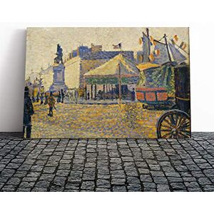 Big Box Art Canvas Print Wall Art Paul Signac Place Clichy Mounted and Stretched Box Frame Picture Home Decor for Kitchen, Living, Dining Room, Bedroom, Hallway, Multi-Colour, 20x14 Inch Big Box Art Canvas Print Wall Art Paul Signac Place Clichy Mounted and Stretched Box Frame Picture Home Decor for Kitchen, Living, Dining Room, Bedroom, Hallway, Multi-Colour, 20x14 Inch