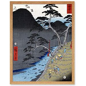 Wee Blue Coo Utagawa Hiroshige Hakone Japan Art Print Framed Poster Wall Decor 12x16 inch Wee Blue Coo Utagawa Hiroshige Hakone Japan Art Print Framed Poster Wall Decor 12x16 inch