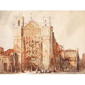 Fine Art Prints Jenaro Perez Villaamil Kirche des Heiligen Paul Valladolid, großer Kunstdruck auf Leinwand, Premium-Poster, Wandbild Fine Art Prints Jenaro Perez Villaamil Kirche des Heiligen Paul Valladolid, großer Kunstdruck auf Leinwand, Premium-Poster, Wandbild