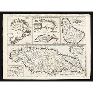 Fine Art Prints Lea 1696 Map American Islands English Empire Large Wall Art Poster Print Thick Paper 18X24 Inch Fine Art Prints Lea 1696 Map American Islands English Empire Large Wall Art Poster Print Thick Paper 18X24 Inch
