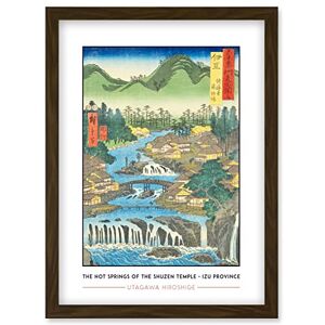 Wee Blue Coo The Hot Springs of the Shuzen Temple Izu Province Utagawa Hiroshige Japanese Woodblock Classic Collection Artwork Framed Wall Art Print A4 Wee Blue Coo The Hot Springs of the Shuzen Temple Izu Province Utagawa Hiroshige Japanese Woodblock Classic Collection Artwork Framed Wall Art Print A4