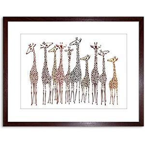 Wee Blue Coo Dt Group Of Giraffes Photo Framed Wall Art Print Wee Blue Coo Dt Group Of Giraffes Photo Framed Wall Art Print