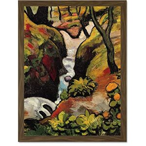 Wee Blue Coo August Macke Forest Brook Old Master Art Painting Large Framed Art Print Poster Wall Decor 18x24 inch Wee Blue Coo August Macke Forest Brook Old Master Art Painting Large Framed Art Print Poster Wall Decor 18x24 inch