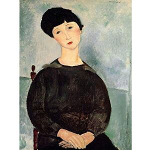 Wee Blue Coo Amedeo Modigliani Young Girl Old Master Large Art Print Poster Wall Decor 18x24 inch Wee Blue Coo Amedeo Modigliani Young Girl Old Master Large Art Print Poster Wall Decor 18x24 inch