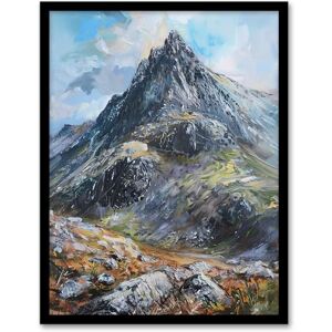 Artery8 Tryfan Mountain Peak Snowdonia Wales Oil Painting Dining Room Artwork Framed Wall Art Print A4 Artery8 Tryfan Mountain Peak Snowdonia Wales Oil Painting Dining Room Artwork Framed Wall Art Print A4