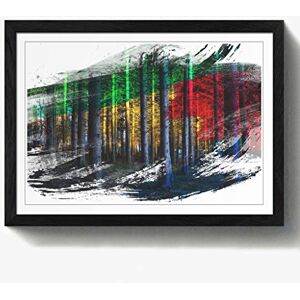 Arty Pie Framed Print Black A2 (24.5x18 Inch) Landscape Sunlight Through Forest Woodland (5) V2, Wood, Multi-Colour, 60 x 42 x 2 cm Arty Pie Framed Print Black A2 (24.5x18 Inch) Landscape Sunlight Through Forest Woodland (5) V2, Wood, Multi-Colour, 60 x 42 x 2 cm