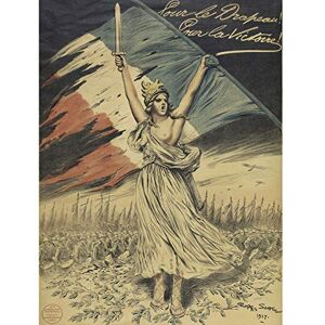 Fine Art Prints Kunstdruck auf Leinwand, Motiv Scott Marianne, Frankreich-Flagge, 1. Weltkrieg, Loan, groß, Wandbild Fine Art Prints Kunstdruck auf Leinwand, Motiv Scott Marianne, Frankreich-Flagge, 1. Weltkrieg, Loan, groß, Wandbild