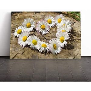 Big Box Art Canvas Print Wall Art Flower White Daisy Heart Chain (3) Mounted & Stretched Box Frame Picture Home Decor for Kitchen, Living Room, Bedroom, Hallway, Multi-Colour, 30x20 Inch Big Box Art Canvas Print Wall Art Flower White Daisy Heart Chain (3) Mounted & Stretched Box Frame Picture Home Decor for Kitchen, Living Room, Bedroom, Hallway, Multi-Colour, 30x20 Inch