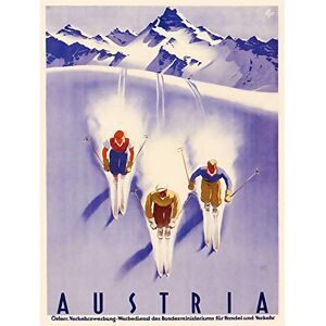 Wee Blue Coo Austria Alps Ski Snow Winter Travel Large Wall Art Poster Print Thick Paper 18X24 Inch Wee Blue Coo Austria Alps Ski Snow Winter Travel Large Wall Art Poster Print Thick Paper 18X24 Inch