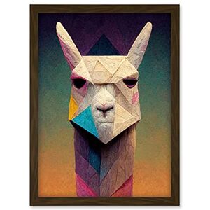 Doppelganger33 LTD Geometric Angry Llama Fun Pastel Boho Artwork Framed A3 Wall Art Print Doppelganger33 LTD Geometric Angry Llama Fun Pastel Boho Artwork Framed A3 Wall Art Print