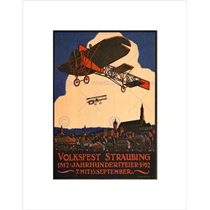 Wee Blue Coo Airshow Aviation Biplane Centenary Germany Vintage Ad Wall Art Print Wee Blue Coo Airshow Aviation Biplane Centenary Germany Vintage Ad Wall Art Print