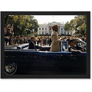 Artery8 Parade President John F Kennedy Emperor Haile Selassie Photo White House Artwork Framed Wall Art Print A4 Artery8 Parade President John F Kennedy Emperor Haile Selassie Photo White House Artwork Framed Wall Art Print A4