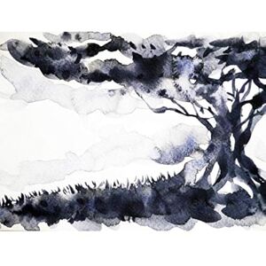 Wee Blue Coo Ink Abstract Tree Unframed Art Print Poster Wall Decor 12x16 inch Wee Blue Coo Ink Abstract Tree Unframed Art Print Poster Wall Decor 12x16 inch