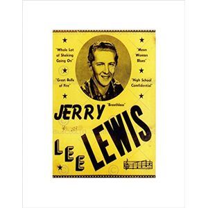 Wee Blue Coo Music Ad Jerry Lee Lewis Whole Lot Shaking Balls Fire Wall Art Print Wee Blue Coo Music Ad Jerry Lee Lewis Whole Lot Shaking Balls Fire Wall Art Print
