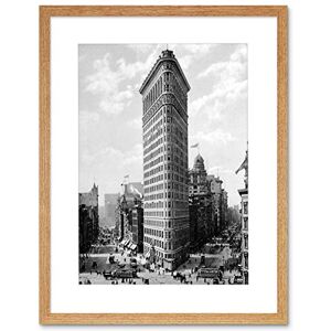 Wee Blue Coo Flat Iron Building Ny 1903 Vintage History Old BW Photo & Framed Wall Art Print Wee Blue Coo Flat Iron Building Ny 1903 Vintage History Old BW Photo & Framed Wall Art Print