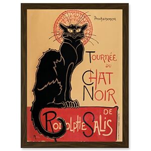 Artery8 French Vintage Advertising Tournee Du Chat Noir The Black Cat Rodolphe Salis Artwork Framed Wall Art Print A4 Artery8 French Vintage Advertising Tournee Du Chat Noir The Black Cat Rodolphe Salis Artwork Framed Wall Art Print A4