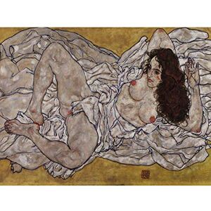 Fine Art Prints Egon Schiele Liegende Frau, großer Kunstdruck auf Leinwand, Premium-Poster, Wandbild Fine Art Prints Egon Schiele Liegende Frau, großer Kunstdruck auf Leinwand, Premium-Poster, Wandbild