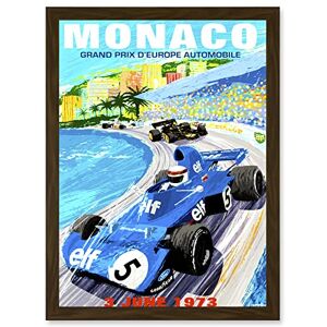 Artery8 - Monaco Grand Prix 1973 A4 Artwork - Wall Print Artery8 - Monaco Grand Prix 1973 A4 Artwork - Wall Print