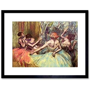 Wee Blue Coo Edgar Degas Four Dancers Behind Scenes #2 Old Master Framed Wall Art Print Wee Blue Coo Edgar Degas Four Dancers Behind Scenes #2 Old Master Framed Wall Art Print