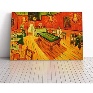 Big Box Art Canvas Print Wall Art Vincent Van Gogh The Night Cafe Mounted and Stretched Box Frame Picture Home Decor for Kitchen, Living Room, Bedroom, Hallway, Multi-Colour, 24x16 Inch Big Box Art Canvas Print Wall Art Vincent Van Gogh The Night Cafe Mounted and Stretched Box Frame Picture Home Decor for Kitchen, Living Room, Bedroom, Hallway, Multi-Colour, 24x16 Inch