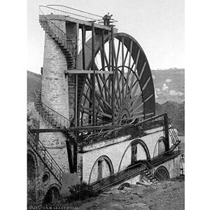 Wee Blue Coo Isle Of Man Laxey The Wheel England Old BW Art Print Poster Wall Decor 12X16 Inch Wee Blue Coo Isle Of Man Laxey The Wheel England Old BW Art Print Poster Wall Decor 12X16 Inch