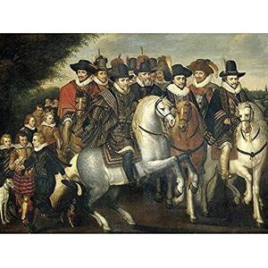 Artery8 Van De Venne Prince Maurice With Two Brothers Unframed Wall Art Print Poster Home Decor Premium Artery8 Van De Venne Prince Maurice With Two Brothers Unframed Wall Art Print Poster Home Decor Premium