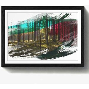 Arty Pie Framed Print Black A2 (24.5x18 Inch) Landscape Sunlight Through Forest Woodland (3) V2, Wood, Multi-Colour, 60 x 42 x 2 cm Arty Pie Framed Print Black A2 (24.5x18 Inch) Landscape Sunlight Through Forest Woodland (3) V2, Wood, Multi-Colour, 60 x 42 x 2 cm