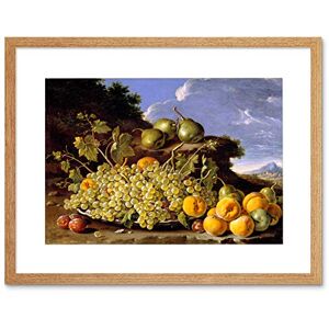 Wee Blue Coo Painting Still Life Melendez Grapes Peaches Plums Framed Wall Art Print Wee Blue Coo Painting Still Life Melendez Grapes Peaches Plums Framed Wall Art Print