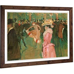 Big Box Art Framed Print of Henri de Toulouse-Lautrec at The Moulin Rouge The Dance Design Wall Art Picture Home Decor for Living Room, Bedroom, Office, Walnut, A2 / 24.5x18 Inch / 62x45cm Big Box Art Framed Print of Henri de Toulouse-Lautrec at The Moulin Rouge The Dance Design Wall Art Picture Home Decor for Living Room, Bedroom, Office, Walnut, A2 / 24.5x18 Inch / 62x45cm