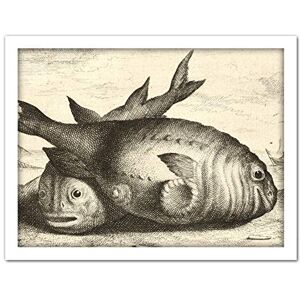 Artery8 Flamen Two Porpoises Beach Vintage Drawing Artwork Framed Wall Art Print 18X24 Inch Artery8 Flamen Two Porpoises Beach Vintage Drawing Artwork Framed Wall Art Print 18X24 Inch