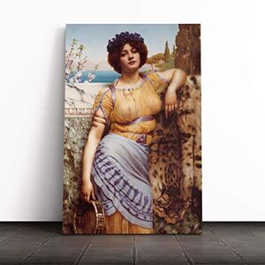 Big Box Art Canvas Print Wall Art John William Godward The Dancing Girl Mounted & Stretched Box Frame Picture Home Decor for Kitchen, Living Room, Bedroom, Hallway, Multi-Colour, 30x20 Inch Big Box Art Canvas Print Wall Art John William Godward The Dancing Girl Mounted & Stretched Box Frame Picture Home Decor for Kitchen, Living Room, Bedroom, Hallway, Multi-Colour, 30x20 Inch